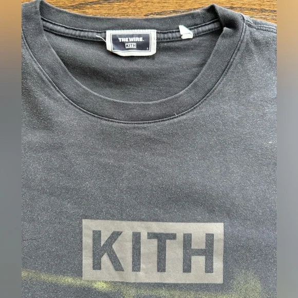 Kith x The Wire “Stringer” Vintage tee black size L - Picture 3 of 6